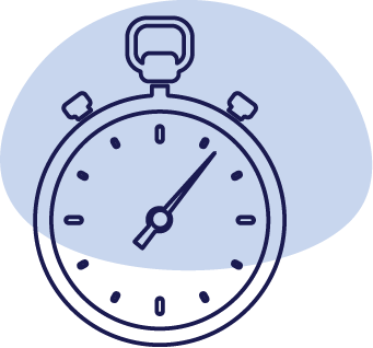 clock blue icon